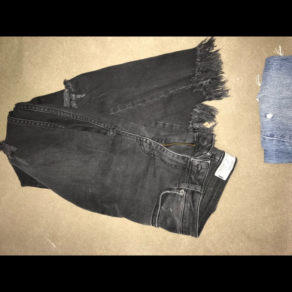 NEW FREE PEOPLE BLACK  JEANS